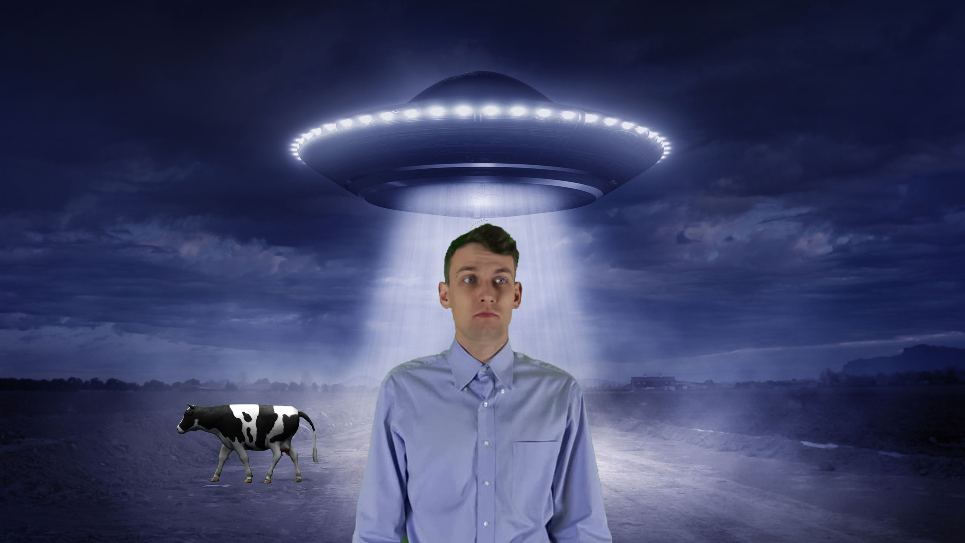 Cow and UFO